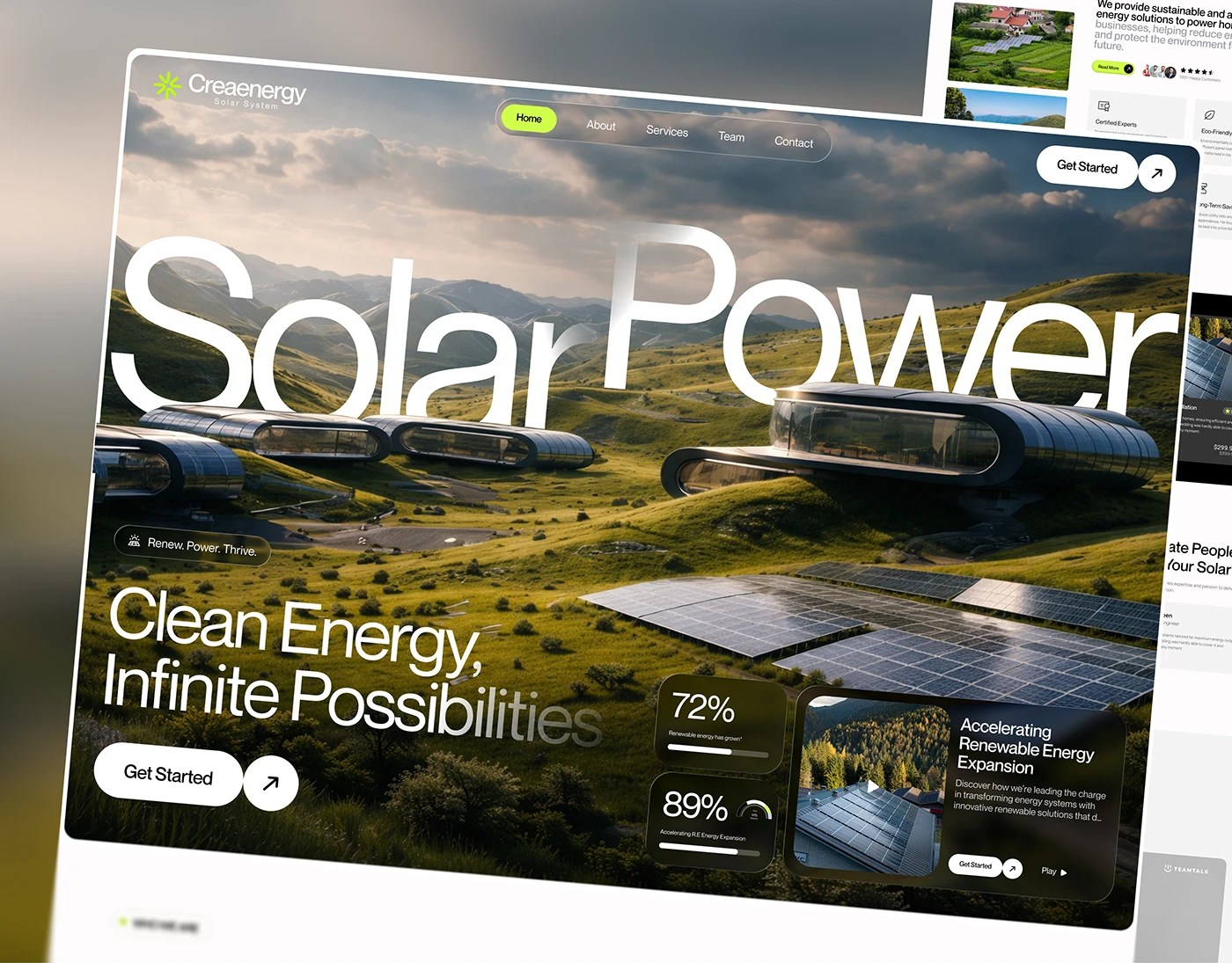 Projeto Web Design - Creaenergy Solar System