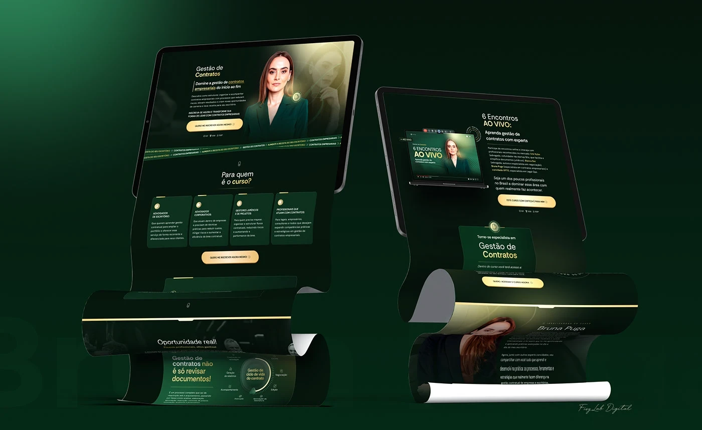 Gestão de Contratos Landing Page
